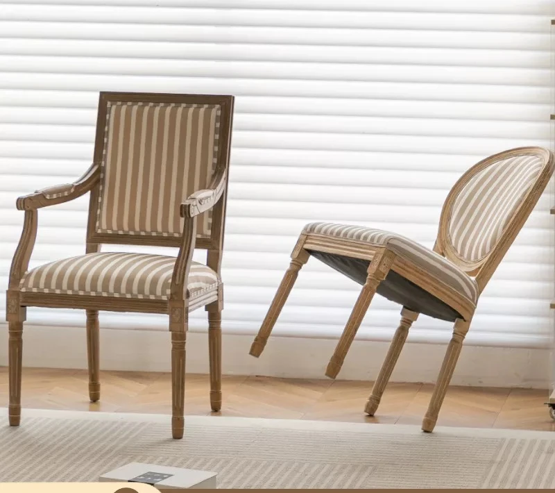 DSA solid wood dining chair retro furniture retro cafe dining table and chairs wedding photography studio