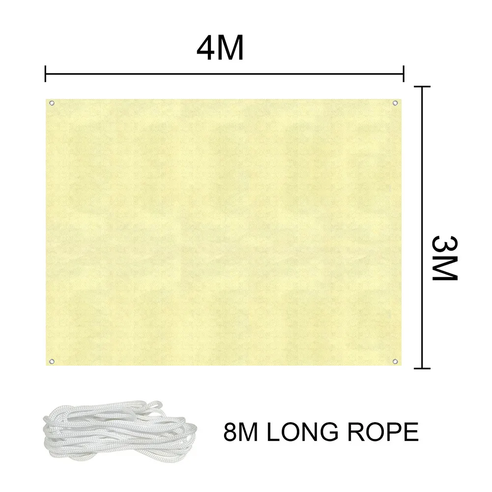 90 UV Block Sunblock Shade Cloth Awning Garden Screen Sun Shade Tool Washable 4Size Accessories Patio Replacement
