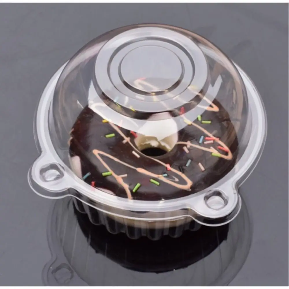 

with Transparent Lids Cat Head Shape Packaging Box No Leakage Oil-proof Transparent Dessert Boxes Eco-Friendly for 100pcs