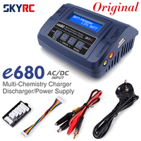 SKYRC Charger e680 80W 8A AC/DC Balance Charger Discharger with 1 To 8 cable for 1-6S Lipo Li-ion LiFe NiCd NiMH PB Battery