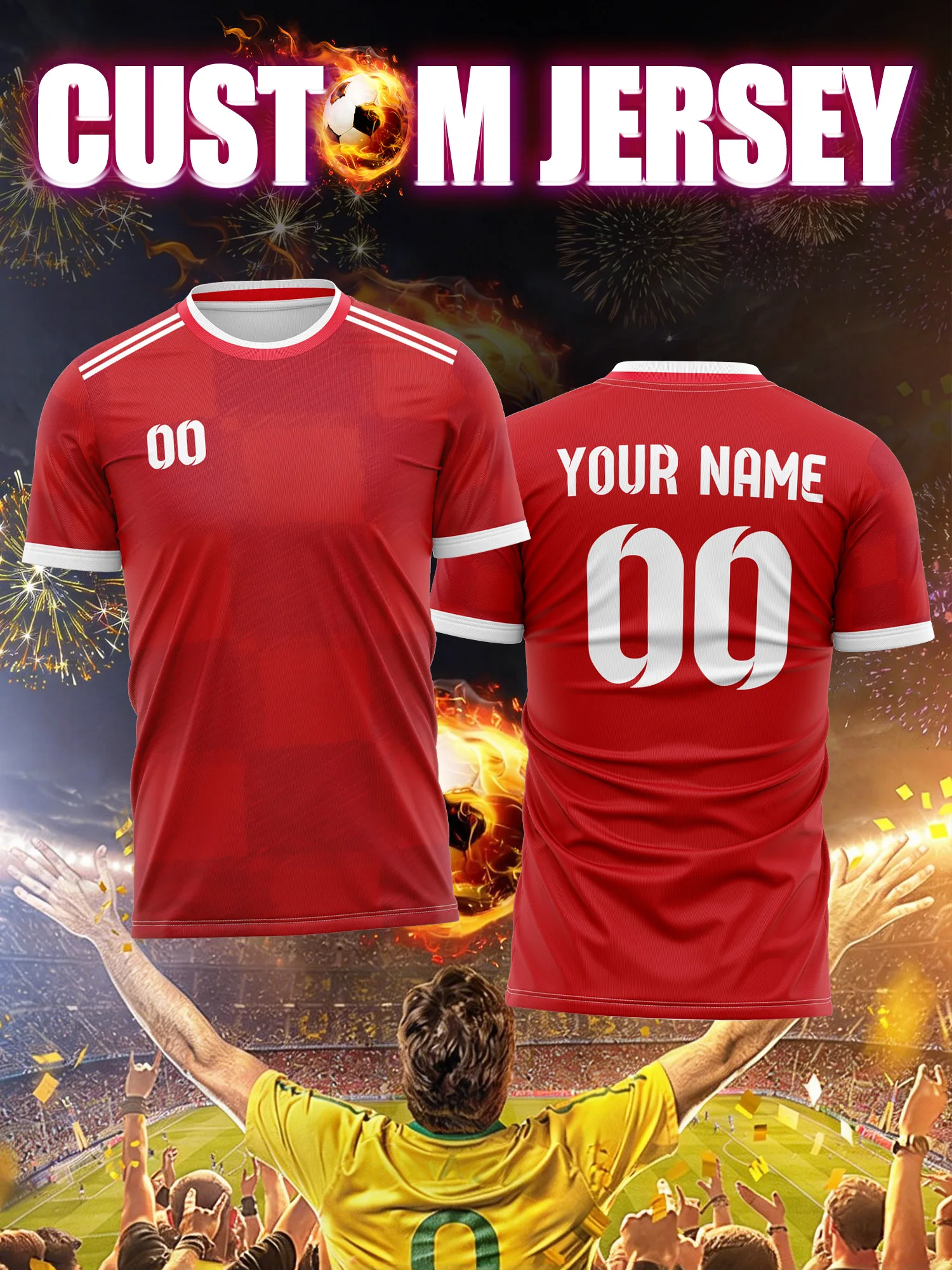 

Футбольная форма с индивидуальным номером и именем, манжеты на кнопках и молнии, регулируемая быстросъемная тренировочная форма для подростков