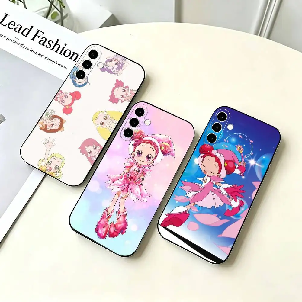CUTE Anime O-Ojamajo Doremii Phone Case Black Silicone Soft For Samsung A73,A72,A71,A70,A53,A52,A51