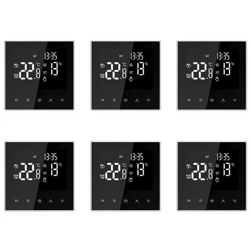 6X ME81H Smart Thermostat Digital Temperature Controller Circulation Programmable Electric Underfloor Heating