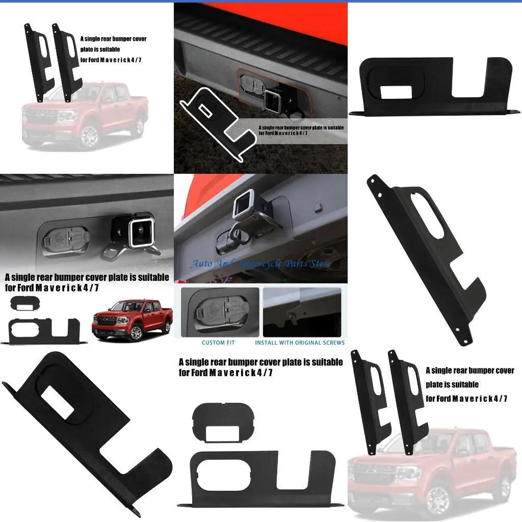 

P9FD Reinforced Pickup Hitch Protector for 2022-2025 4/7Pin Rear Bumper Cover Plate Secure Fit Hitch Cover