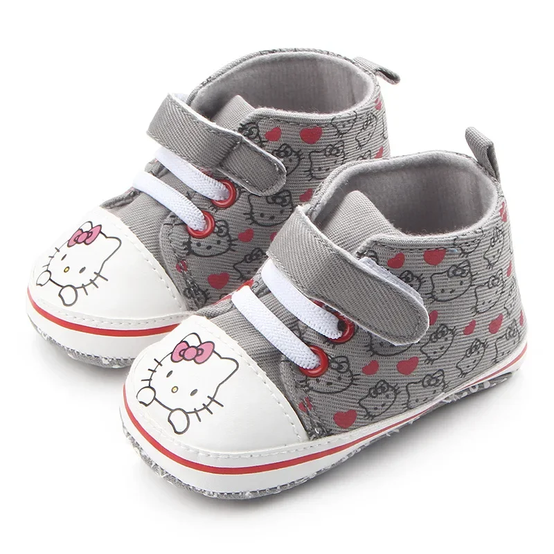 Cartoon Hello Kitty Comfort Soft Sole Baby Toddler Shoes Canvas Sneakers Baby Boys Girls Shoes  Newborn Baby Shoes 0-18 Month