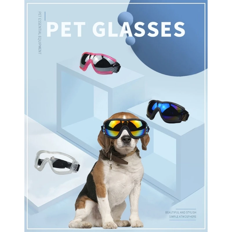 367A Dog Sunglasses Cat Pet Skiing Goggles Pet Reflection Eye Wear Glasses for Small Dog Cat Pet Sports Accessories