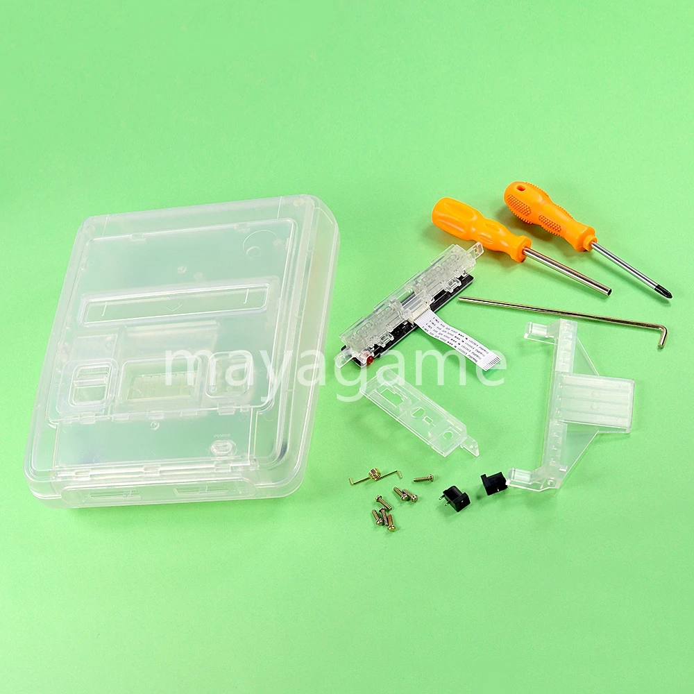 1set Replacement Shell Case Transparent Box For Super Famicom For SFC Game Console