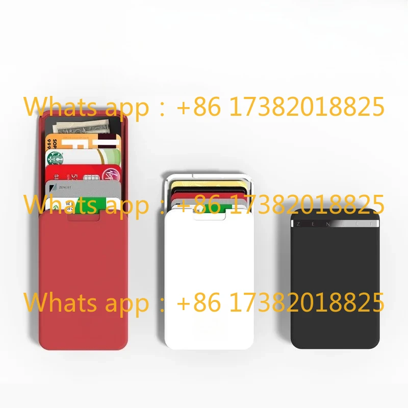 mobile wallet, portable credit card bag, access card box RFID protection, no need to pick up the card when swiping.