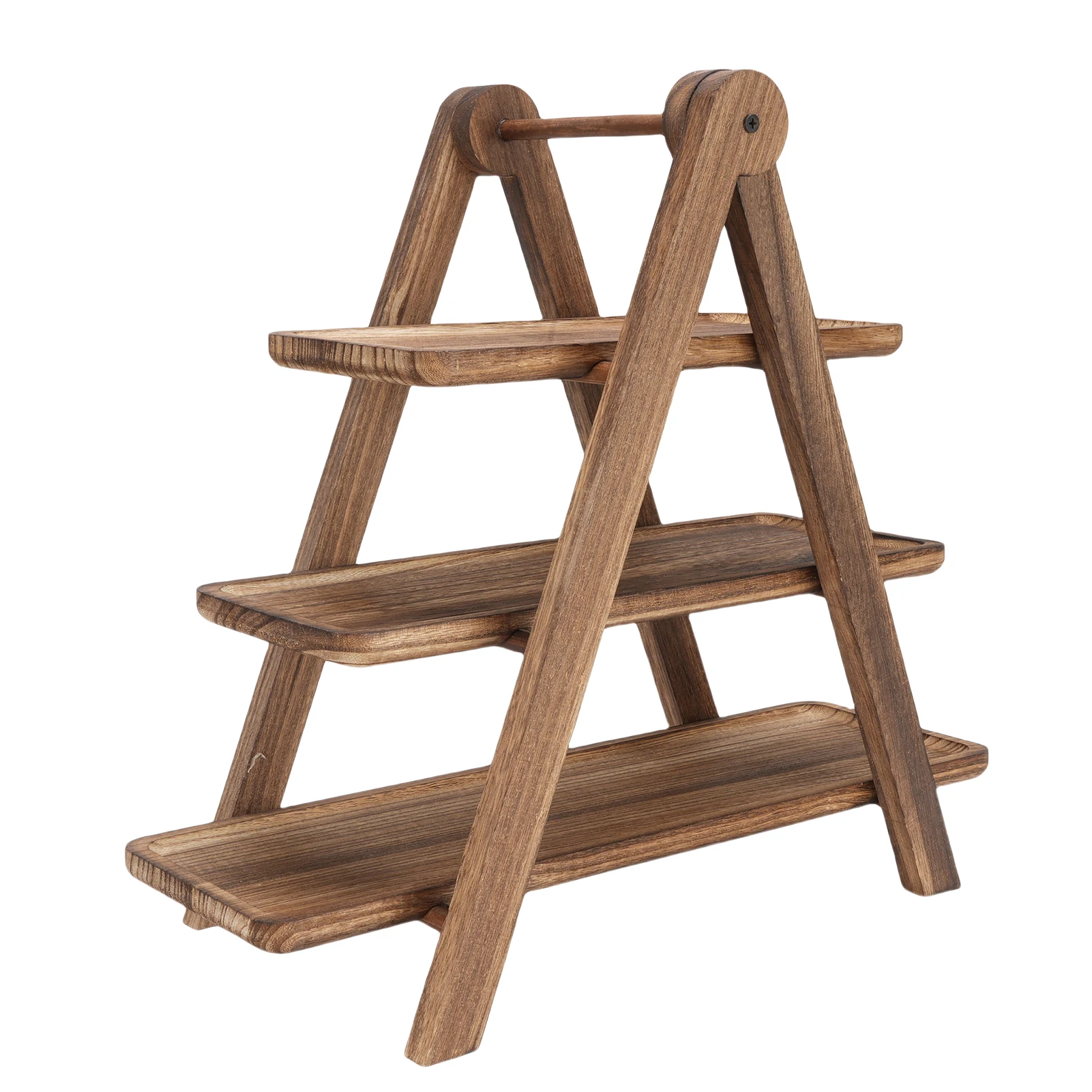 صينية خشبية متدرجة للمزرعة، صينية تقديم خشبية من 3 طبقات، طبق مستطيل، صينية طبقات للمزرعة الخشبية #3