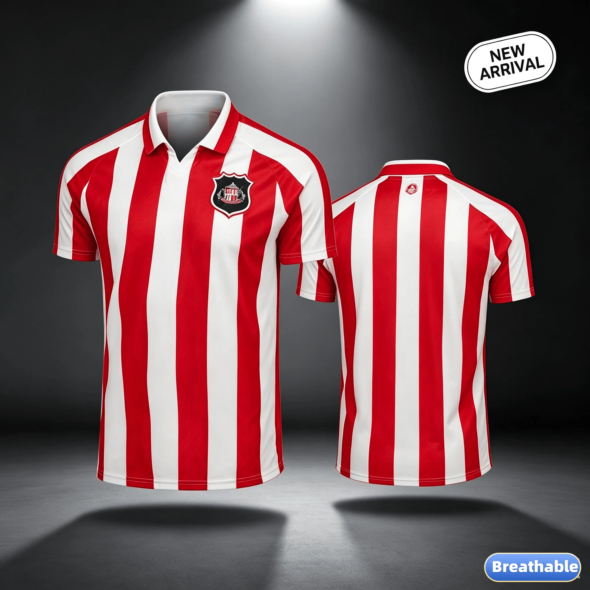 26-27 Sunderland Style Family Matching Outfits Soccer Jersey Summer Casual Short Sleeve Football T-Shirt Men Women Kids Clothes