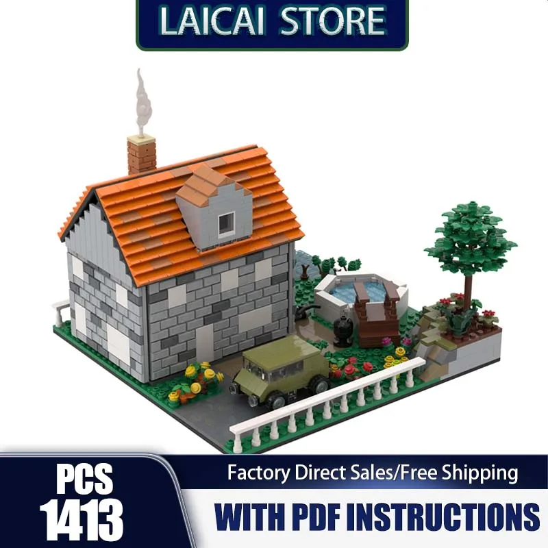 Model Ulicy Miejskiej Moc Klocki Konstrukcyjne Dom i Ogród Technologia Modułowe Klocki Prezenty Zabawki Świąteczne Zestawy DIY Montaż