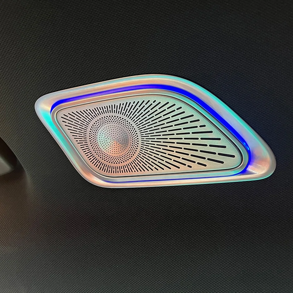 مكبر صوت سقف السيارة كامل المدى 64 لونًا مكبرات صوت سقف السقف الضوء المحيط لـ W223