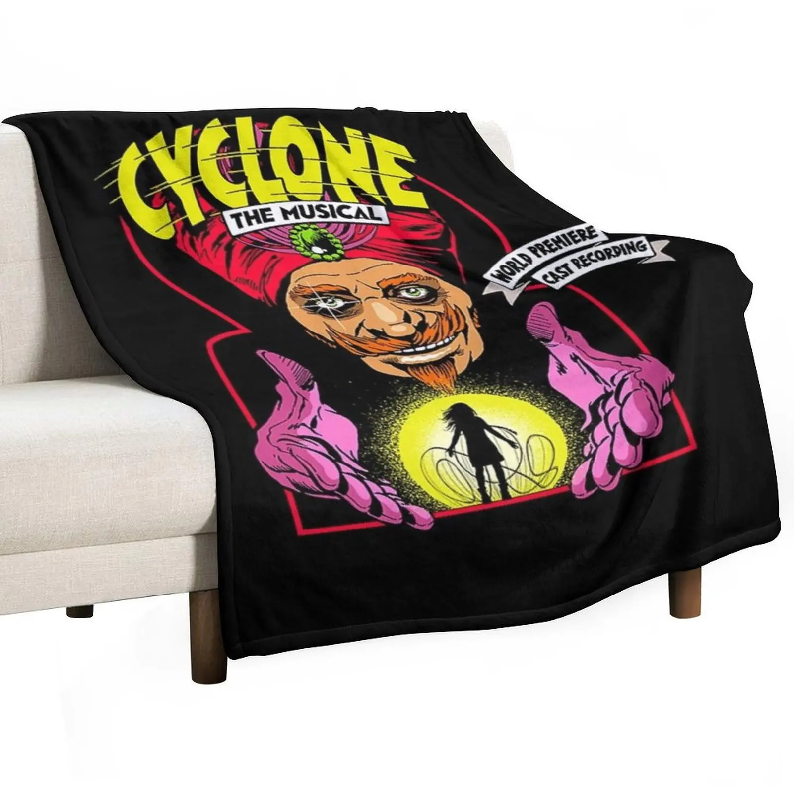 Ride the Cyclone Throw Blanket Cute Plaid Plush Blankets