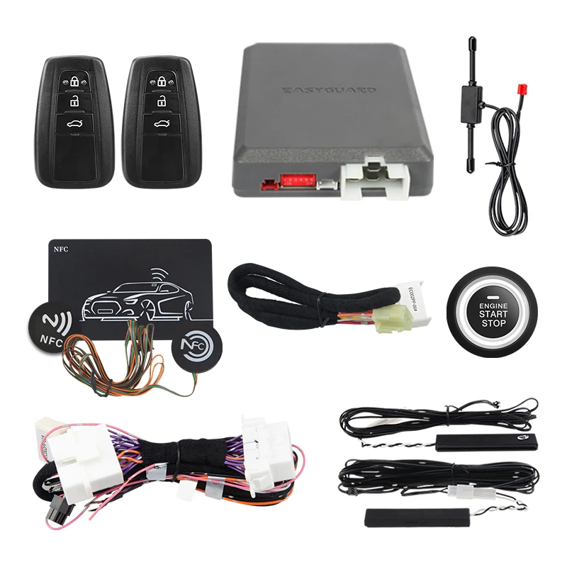 

CAN BUS Car Alarm System PKE Passive Keyless Entry Remote Start Plug & Play Fit for toyota Cars Push Start Stop Button