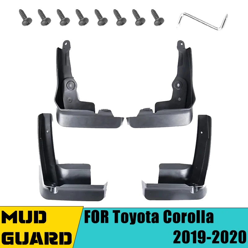 4 PCS Car Mudguard Mud Flaps For Toyota Corolla Altis E210 Sedan 2019-2020 EUR Version Auto Splash Guard Rear Fender Accessories