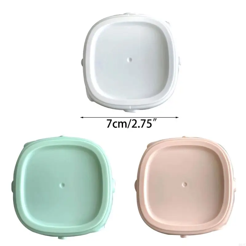 D0JC Sữa lưu trữ chai Nắp chai Baby Bình vuông nắp cho chai cho ăn bằng kính và đĩa đệm