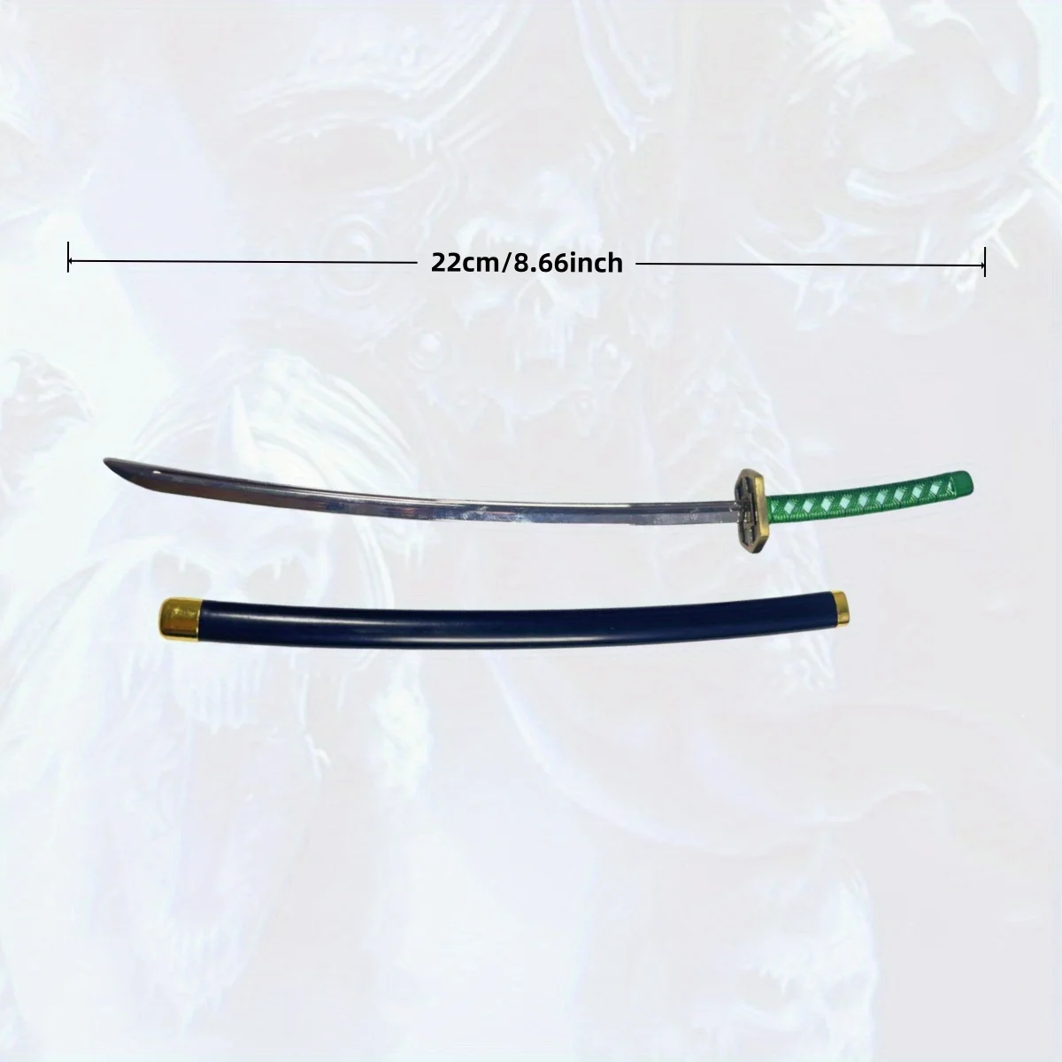 8.6 polegada lixívia aizen sousuke metal katana espada ninja faca original samurai sabre japonês katana cosplay acessórios prop brinquedo