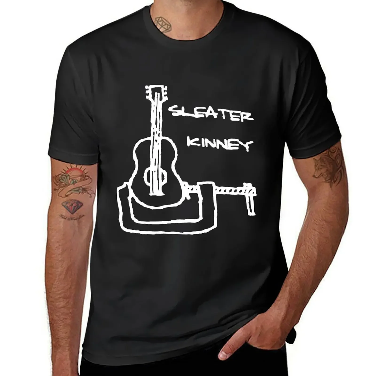 sleater kinney T-Shirt custom t shirt kawaii clothes plain Men's clothing