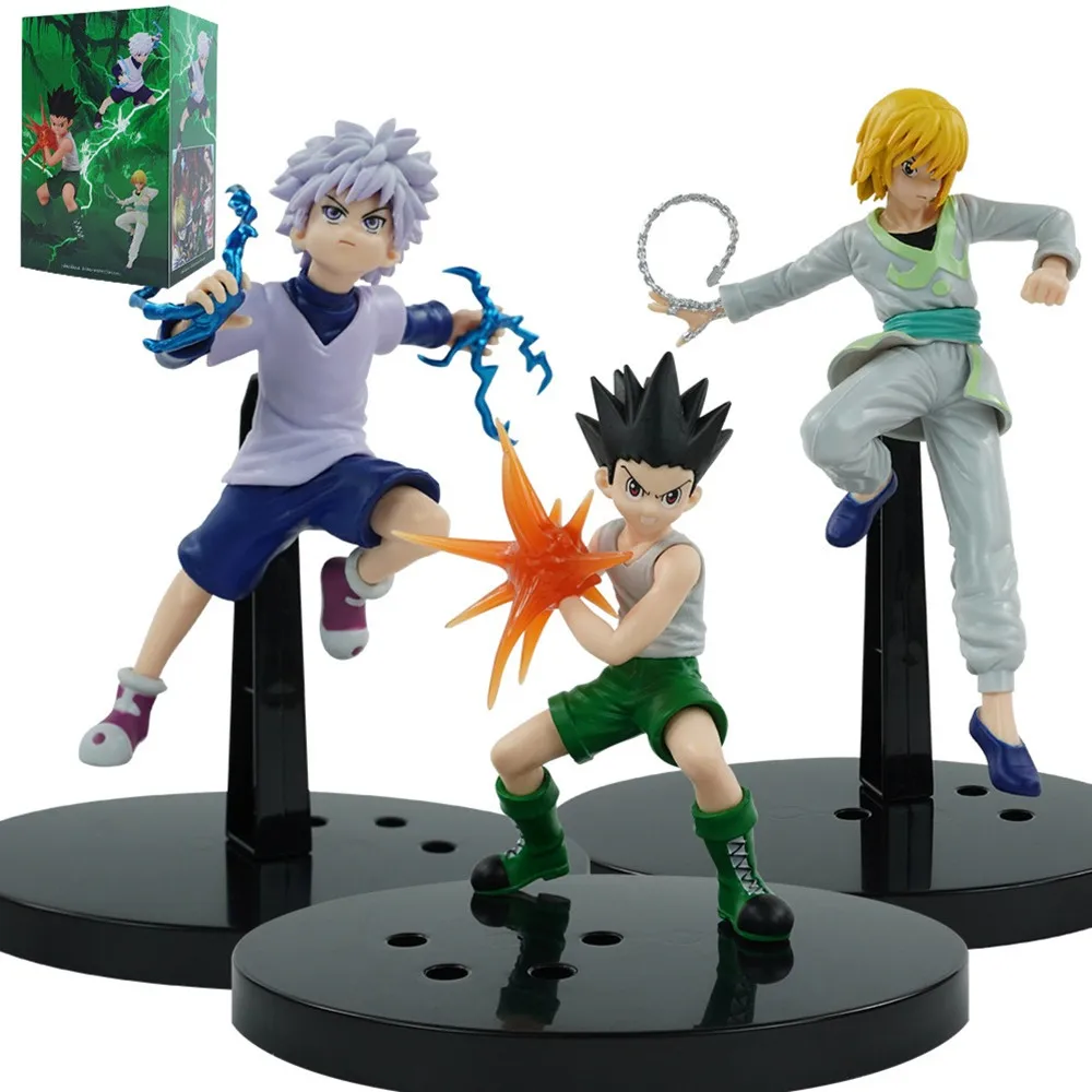

Hunter X Hunter GON FREECSS Anime Figures Killua Zoldyck Action Figure Kurapika Figurine Collectible Model Adult Room Decor Toys
