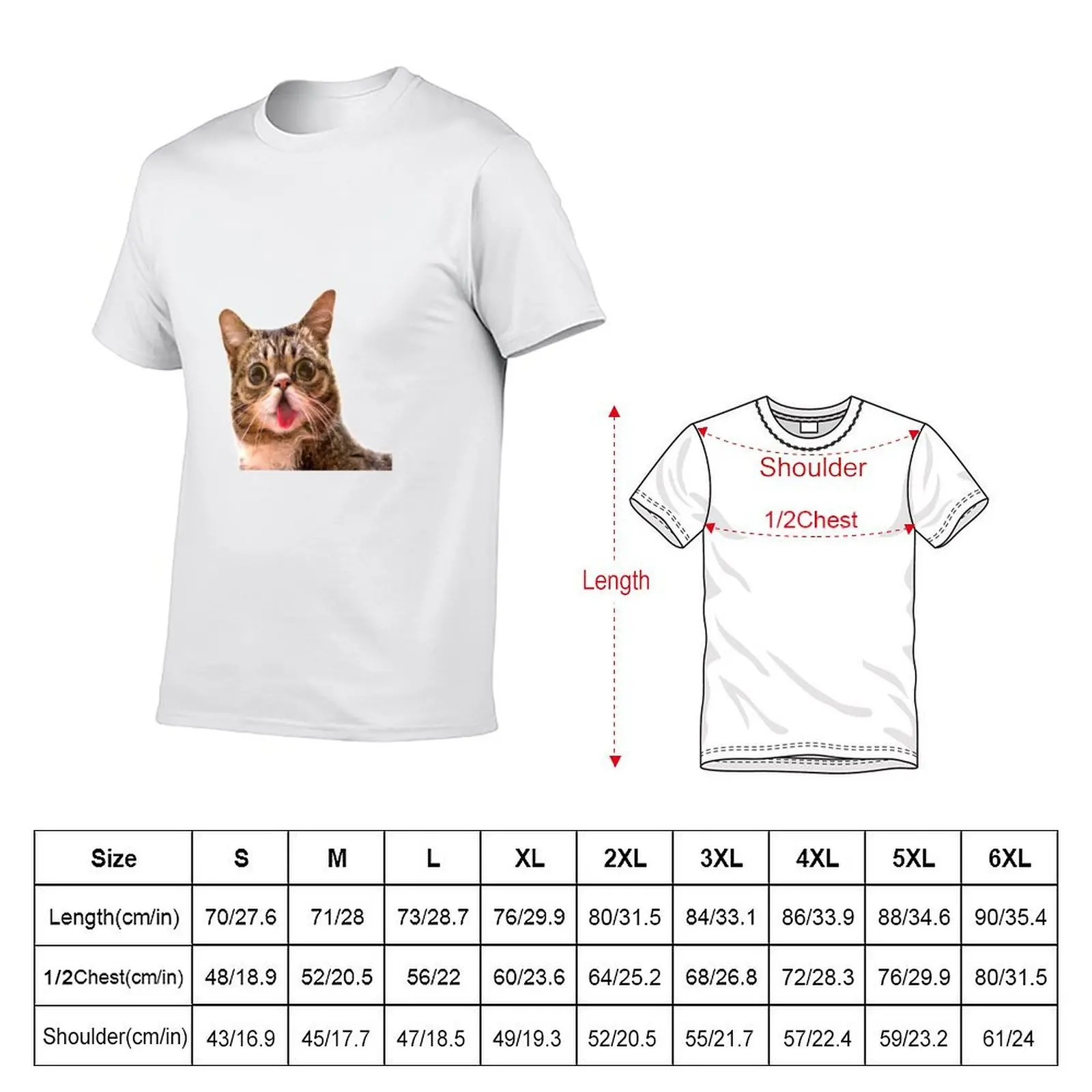 lil bub T-Shirt men t shirt cotton 100% anime t shirts for man T-Shirt