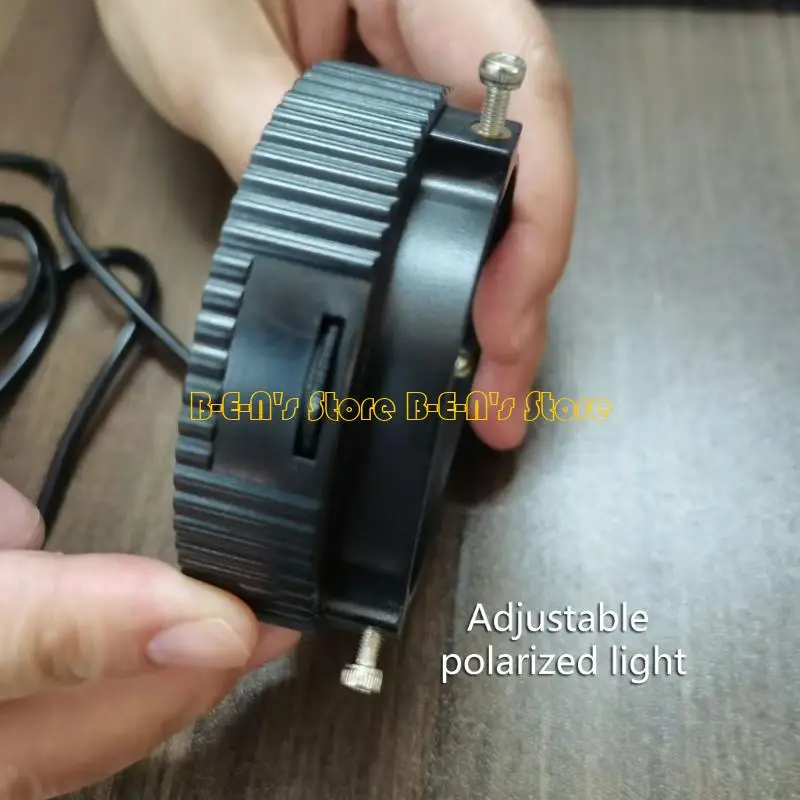 Y1AD USB Powered Portable LED Rings Light With Polarizing Function For Microscope Observation 72 Bulbs High Brightness Uniform