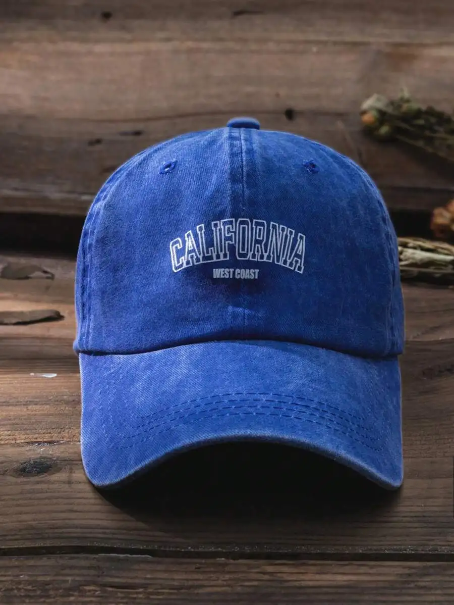 

Washed California Baseball Cap For Adults Casual Sun Hat