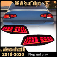 2PC Car Tail Lights For Volkswagen VW Passat B8 B9 2015-2020 Magotan LED Tail Lamp Dynamic Signal Light Light Tail Lamp Assembly