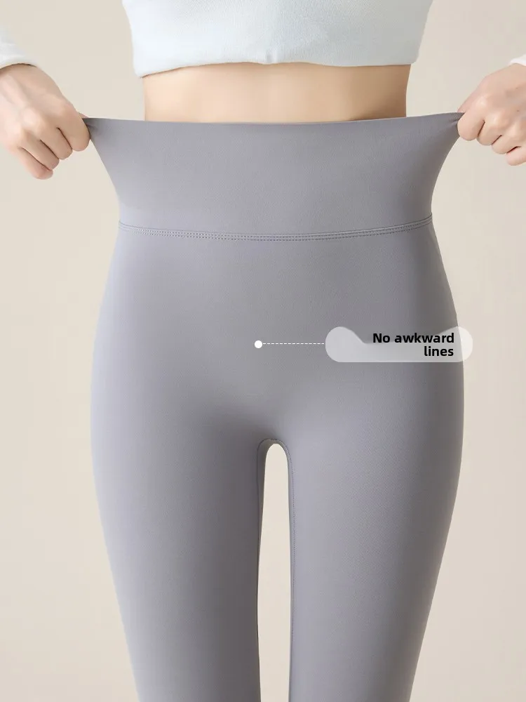 

Женские леггинсы для йоги с высокой талией, облегающие, без неловких швов, универсальные, повседневные, длиной 7/8, из нейлона и спандекса