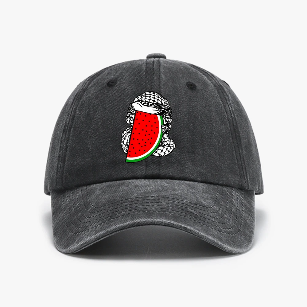 This Is Not A Watermelon hat Ceci Nest Pas Une Pastèqu Baseball Cap Surrealist Parody man hats Human Rights Arabic Gifts caps