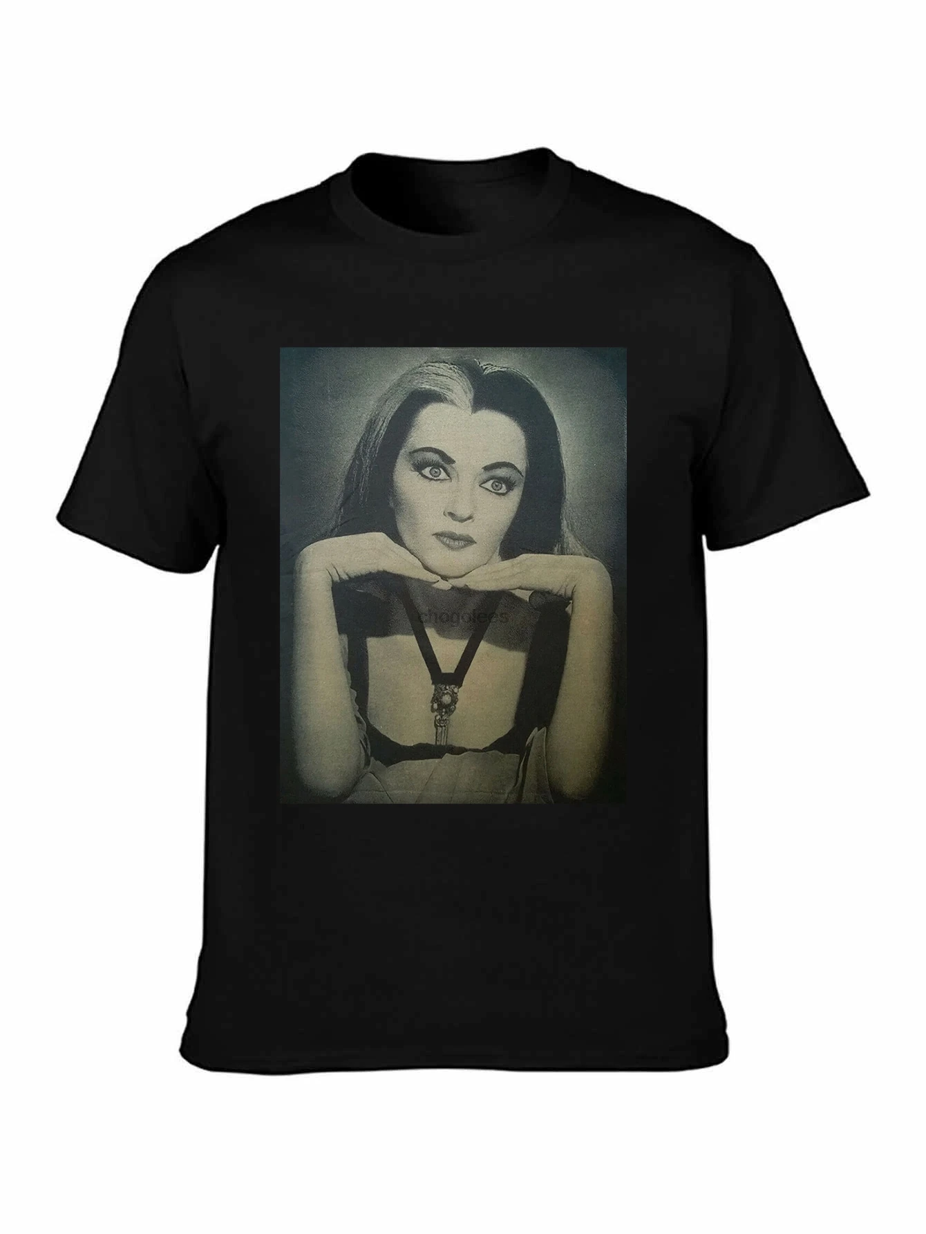 تي شيرت ليلي مونسترز ذا أدامز مورتيسيا فاميلي قوطي رعب كلاسيكي تلفزيون المسرح الجليدي للشباب في منتصف العمر القديم #1