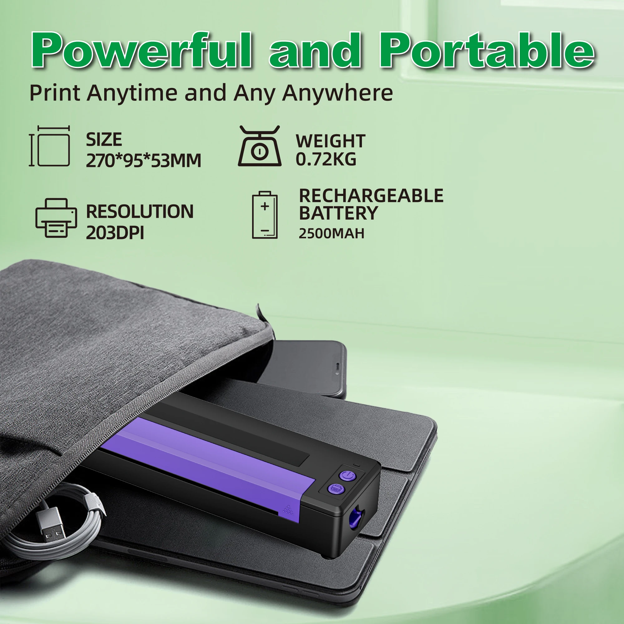 MHT-Thermal Tattoo Printing Machine Tattoo Stencil Printer Tattoo Thermal Copier Machine A4 Paper Tattoo Printer Portable