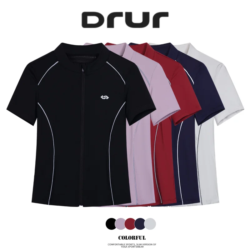 

DRUR женские топы для йоги с коротким рукавом быстросохнущая спортивная рубашка женская спортивная одежда футболка для тренировок фитнес блузки спортивная одежда для бега новинка