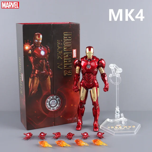 ZD Toys Iron Man Action Figure Mark 35 Red Snapper Iron Man MK24 MK22 MK47 Tony Stark Ironman Figuur Actie Verzamel Speelgoed Cadeau