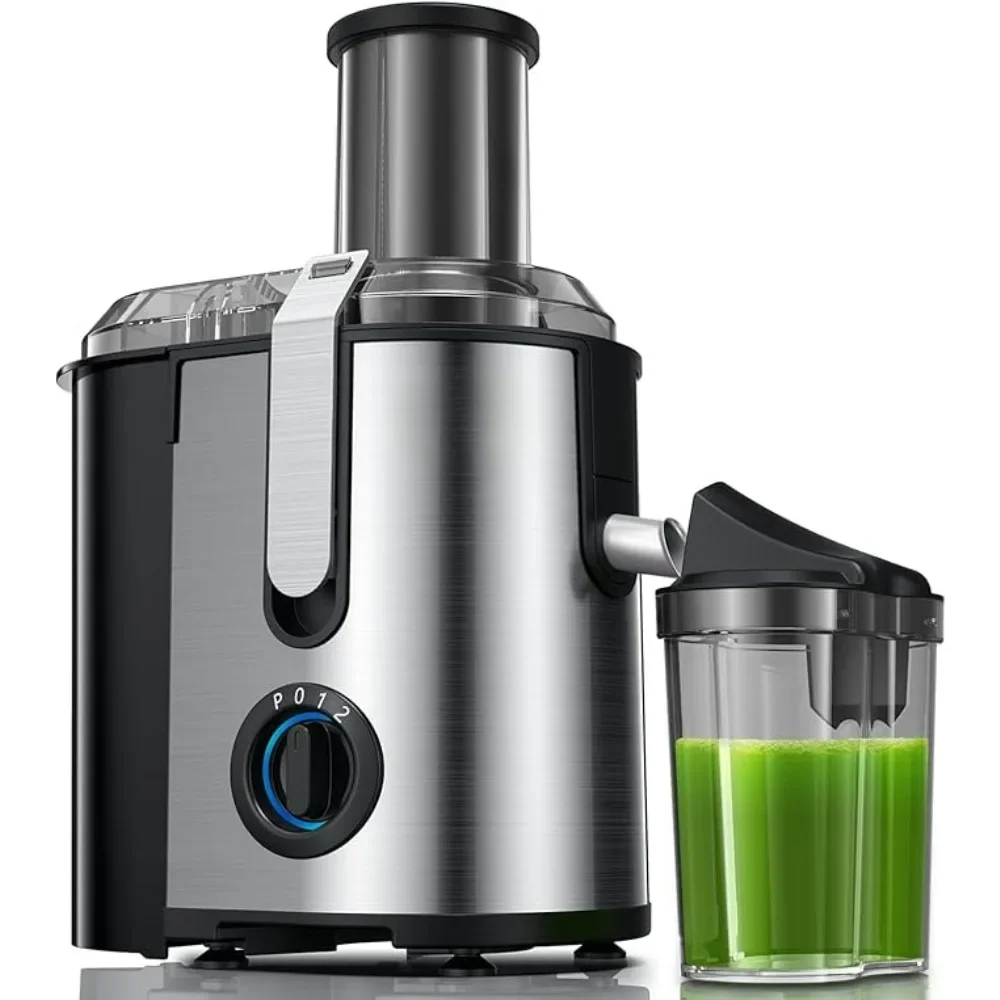 800W Powerful Centrifugal Juicer Machine, Fast Juice Extractor Maker,Easy To Clean, BPA-Free Stainless Steel