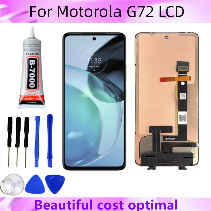 Original OLED For Motorola Moto G72 LCD XT2255-1 Display Screen Touch Panel ForMotorola Moto G84 LCD XT2347 Screen Display Frame