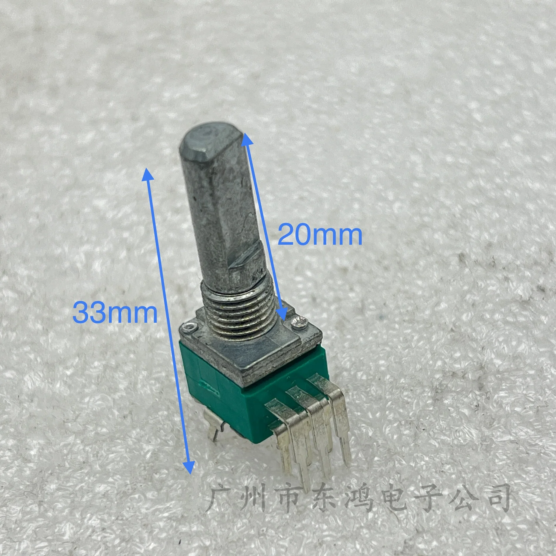 1 PCS high-quality RK09 precision dual potentiometer B20K * 2 shaft length 20MM