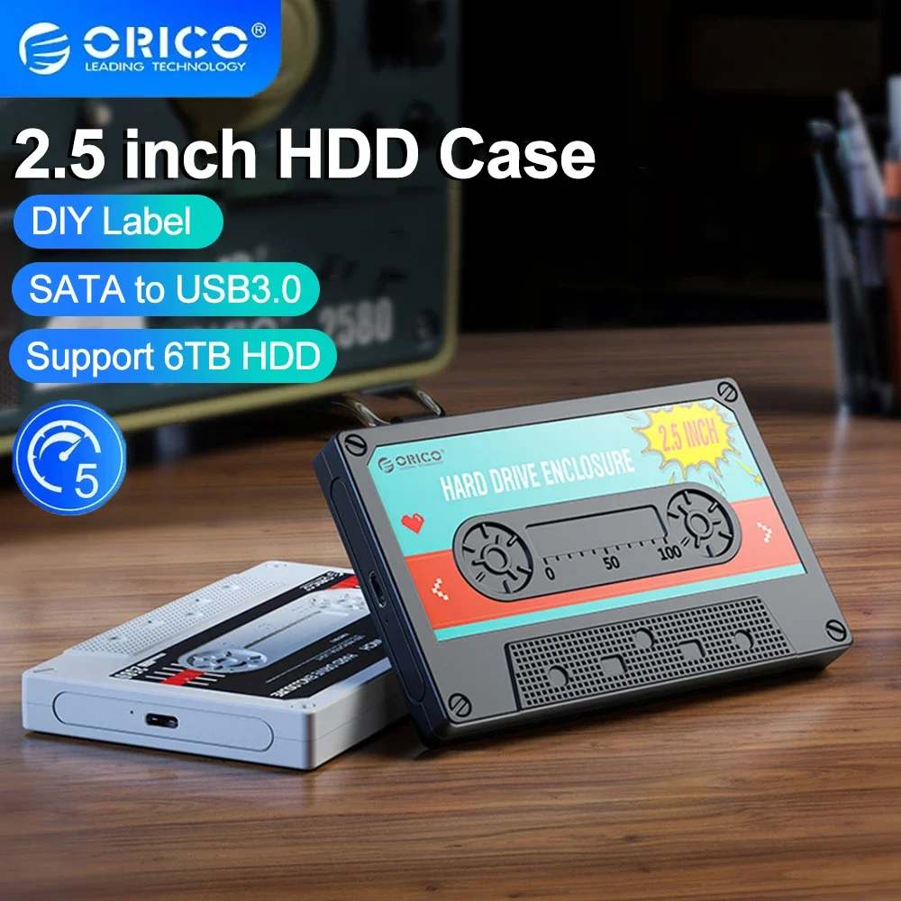 

Корпус для жесткого диска ORICO 2,5 SATA-USB3.0, внешний жесткий диск, чехол для жесткого диска 5 Гбит/с/6 Гбит/с Type-C с наклейкой «сделай сам», аксессуары для ПК