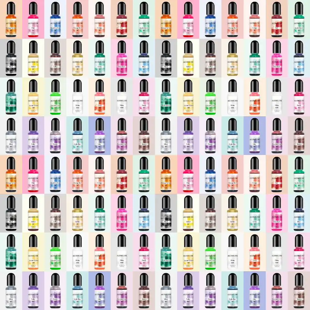 10ml Art Ink Alcohol Resin Pigment Liquid Colorant Dye Ink Diffusion For Epoxy Resin DIY Jewelry Making Liquid Resin Dye