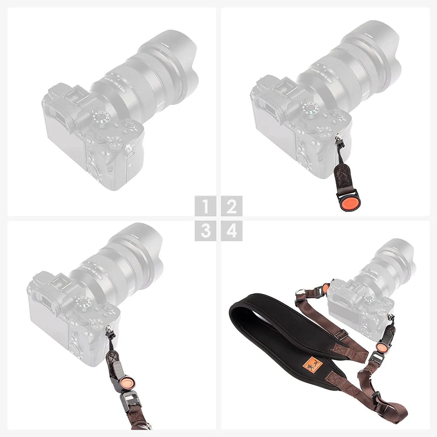 Uniwersalny pasek do aparatu Leica Canon Fuji Nikon Olympus Panasonic Sony aparaty regulowany pasek na szyję na ramię