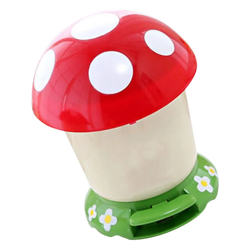 

Mushroom Trash Can Garbage Cans Waste Bin Litter Office Decorate Trashcans Bins Pp Household Holder Floor with Lid