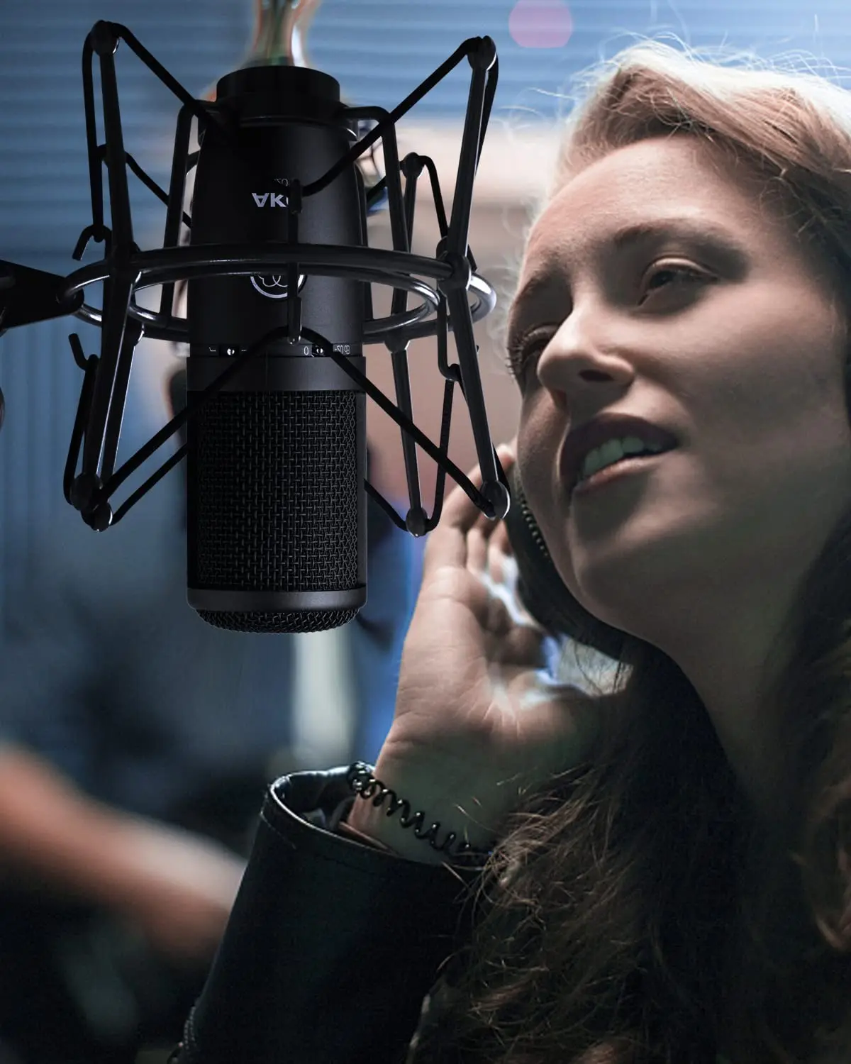 Soporte de micrófono de montaje de choque-Araña antivibración montaje de choque Compatible con muchos micrófonos de condensador como AT2020 MXL 770 MX