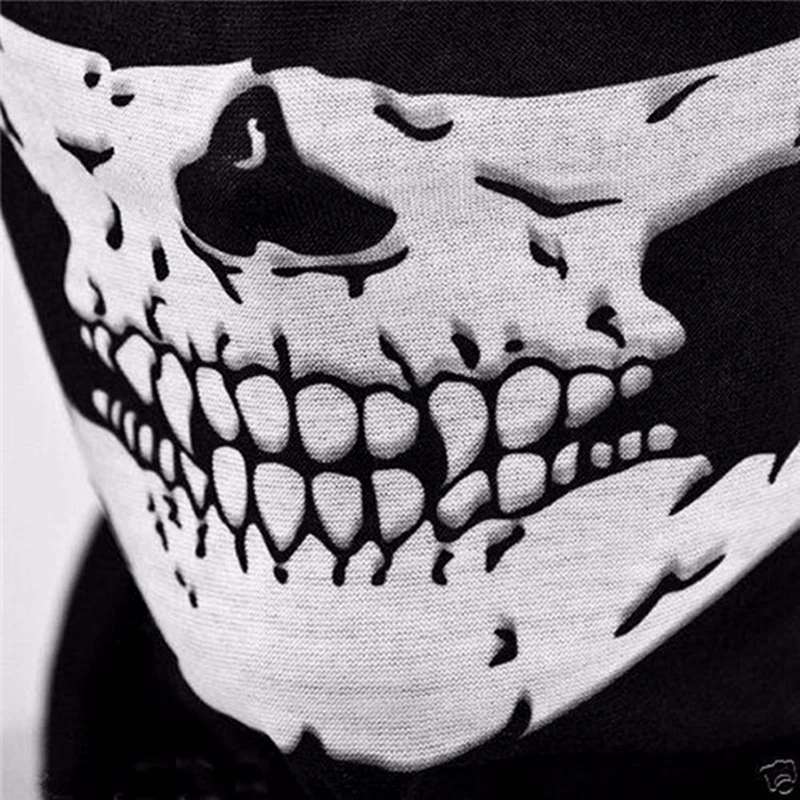 Halloween Mask Scary Skull Chin Mask Skeleton Ghost Gloves For Performances, Parties, Dress Up,Festivals(15 Pieces/Set) image 3