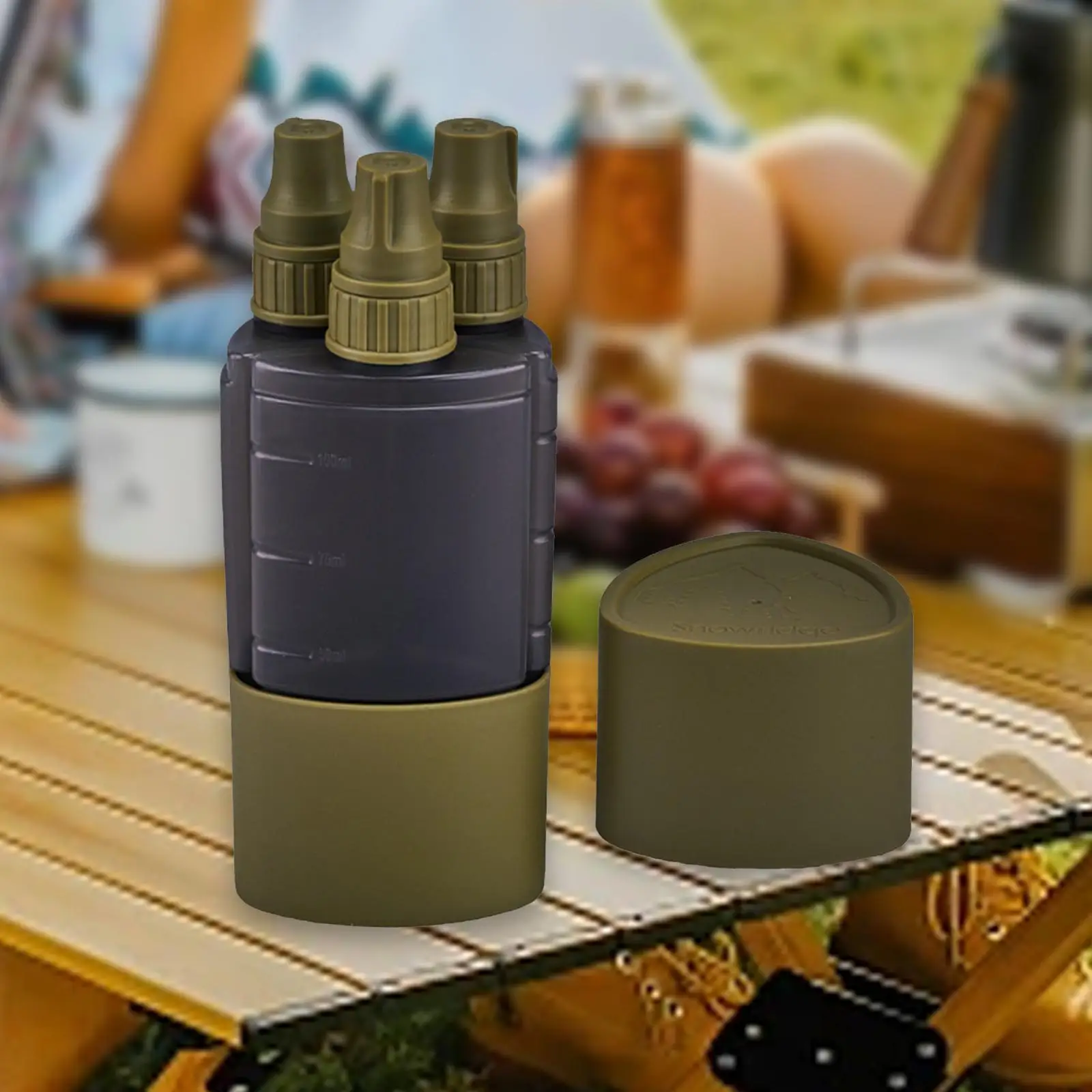 Camping Seasoning Bottles Multifunctional Stack Tank Stackable Camping Spice Set Spell Spice Jars for Picnic Barbecue Hiking