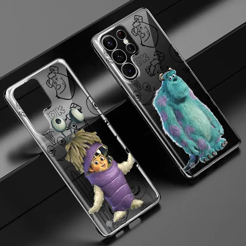 Disney Monster Jame Sullivan phone case for Samsung Galaxy S24 s23 Ultra FE cases s20 s21plus s22 borderless cooling clear funda