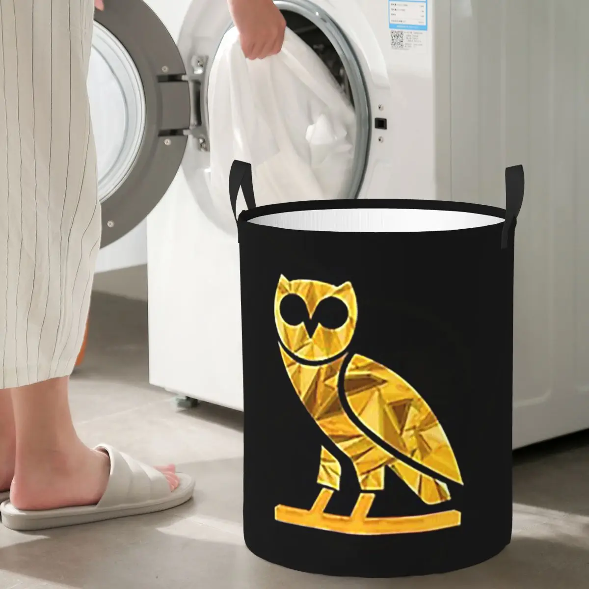 

Laundry Collector OVO October's Very Own Drake's Owl Foldable Laundry Basket Children Washing Basket Home Organizer