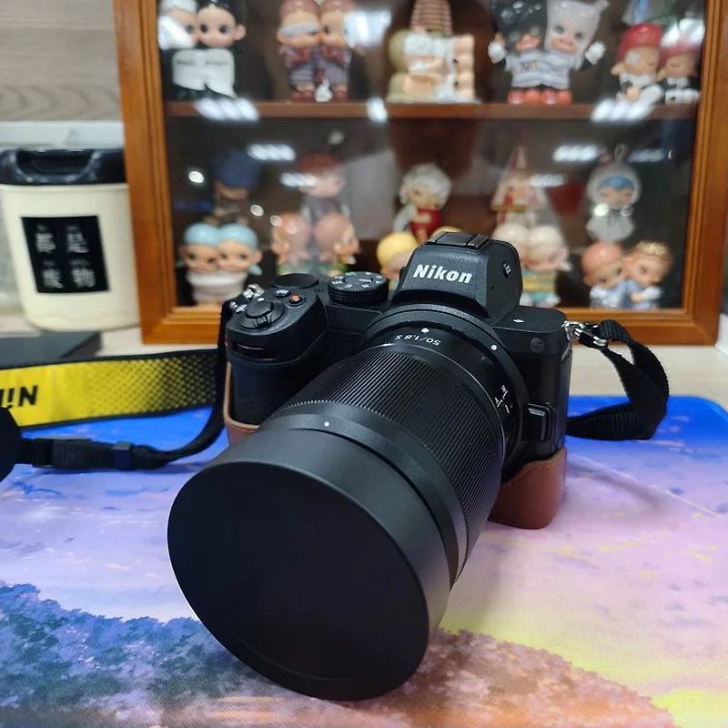 غطاء عدسة مربع من الألومنيوم لنيكون NIKKOR Z35mm F/1.4 Z50mm F1.8S مع غطاء معدني