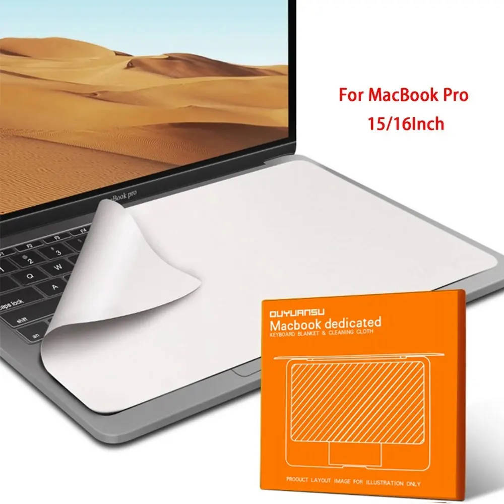 노트북 화면 클리너 마이크로 화이버 커버 키보드 담요 MacBook Pro 13/15/16 인치 용 보호 필름 청소 천