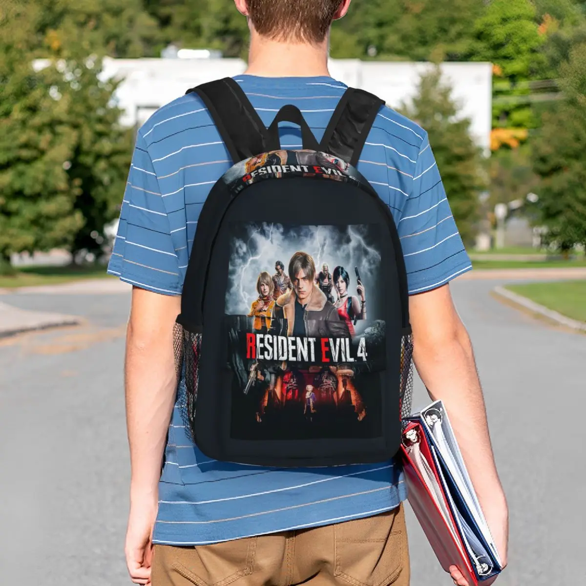Resident Evils 4 Funny Games RE4 Backpack Student BookBag Boys Girls School Bag Laptop Shoulder Bags