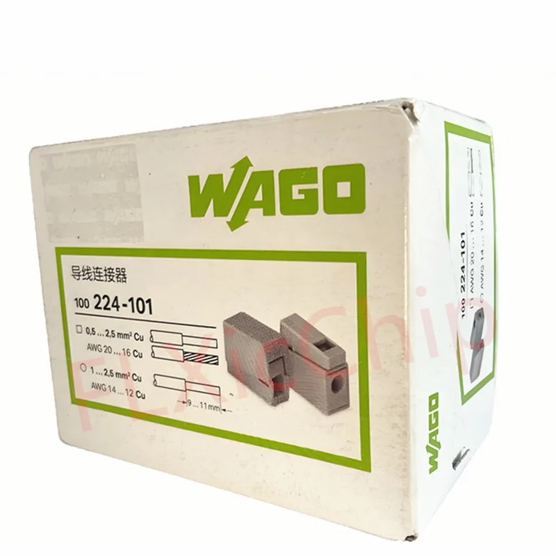 100PCS/box 224-101 224-112 wago terminal Lighting fixture docking connector wire joint quick insulation spring type New