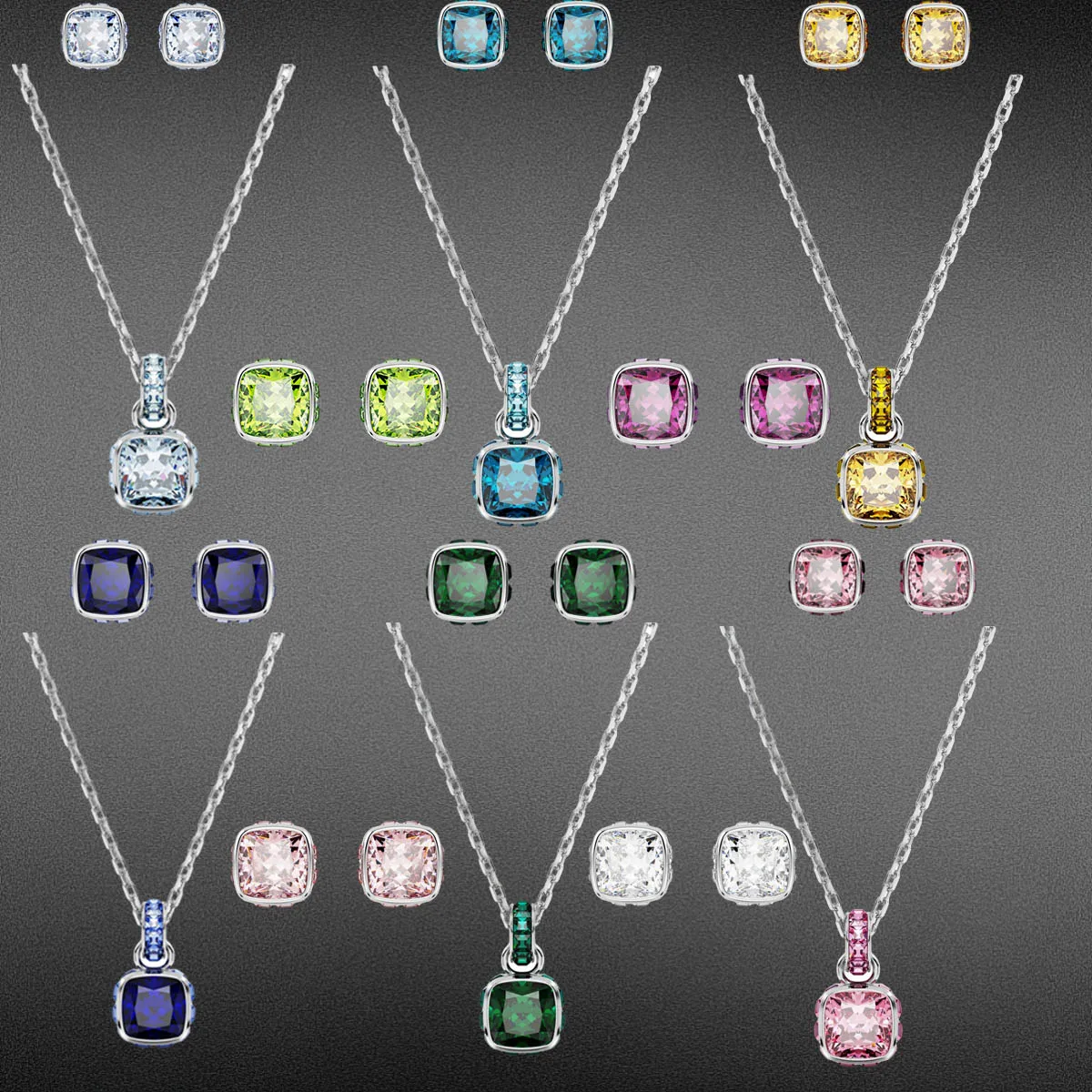 

Классический комплект украшений 2026: квадратное колье и серьги из серебра S925 для повседневной носки, вечеринок и банкетов – незаменимый аксессуар для женщин.